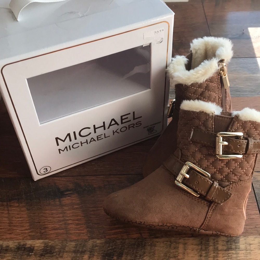 Michael Kors baby girl boots 6-9 months